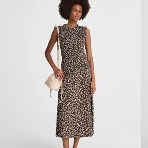 Madewell Smocked Sleeveless Midi Dress NV468 Size 2 NWT